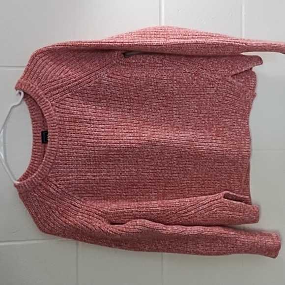 Gap Coral Chunky Cotton Knit Wide Crewneck Sweater - Picture 9 of 10